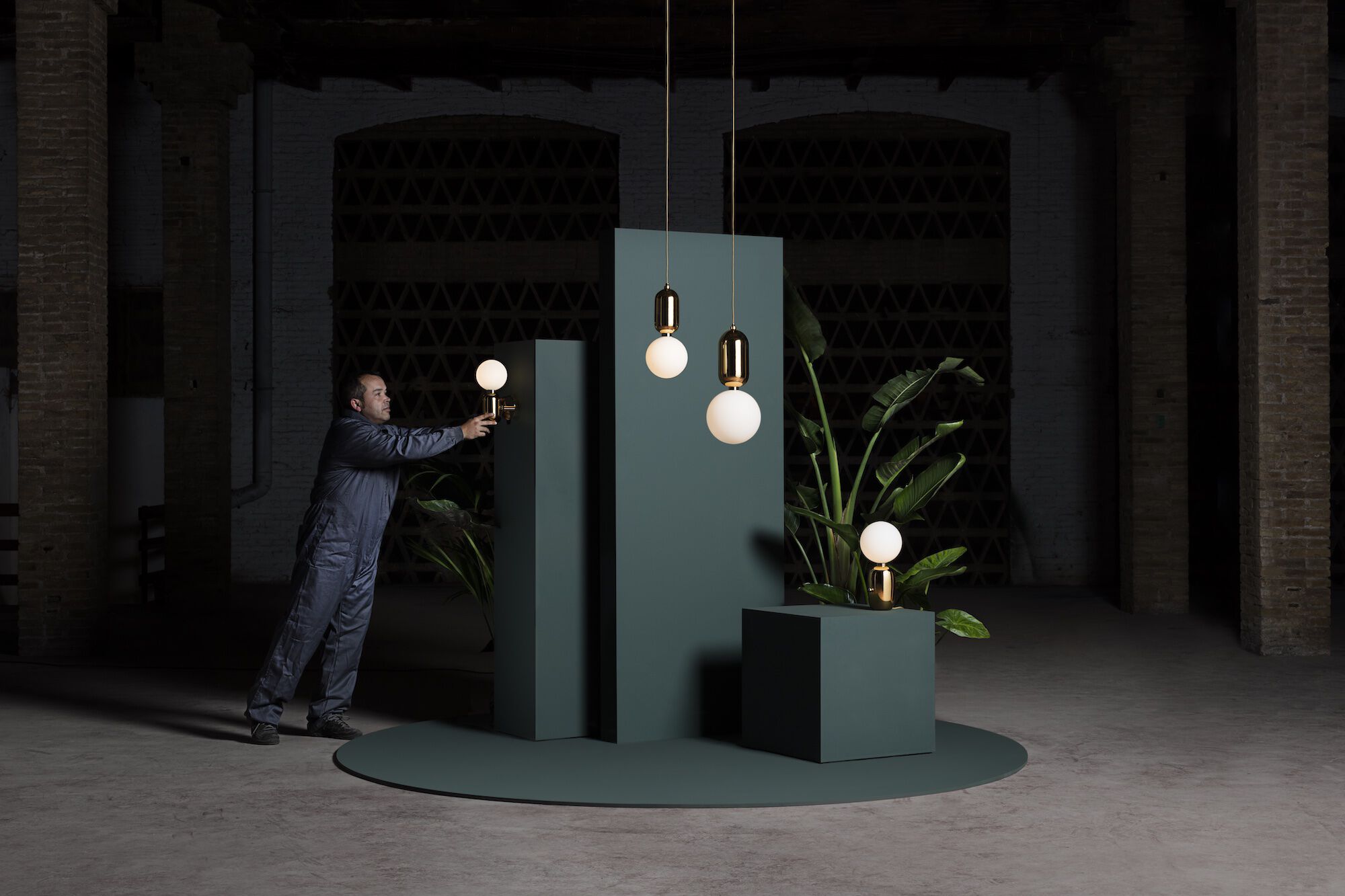 Керамическая и опаловая стеклянная подвесная лампа PARACHILNA Aballs ARCH-00061642 - Вид №7