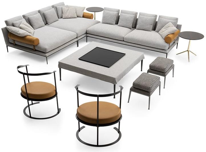 B&B Italia Угловой диван в ткани Atoll sun-id-1427879 - Вид №2