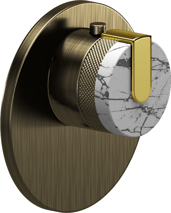 E-8027-R2MWE-L1PB-VBB-T Термостатический переключатель 3/4-Внешняя часть GRAFF MOD+
