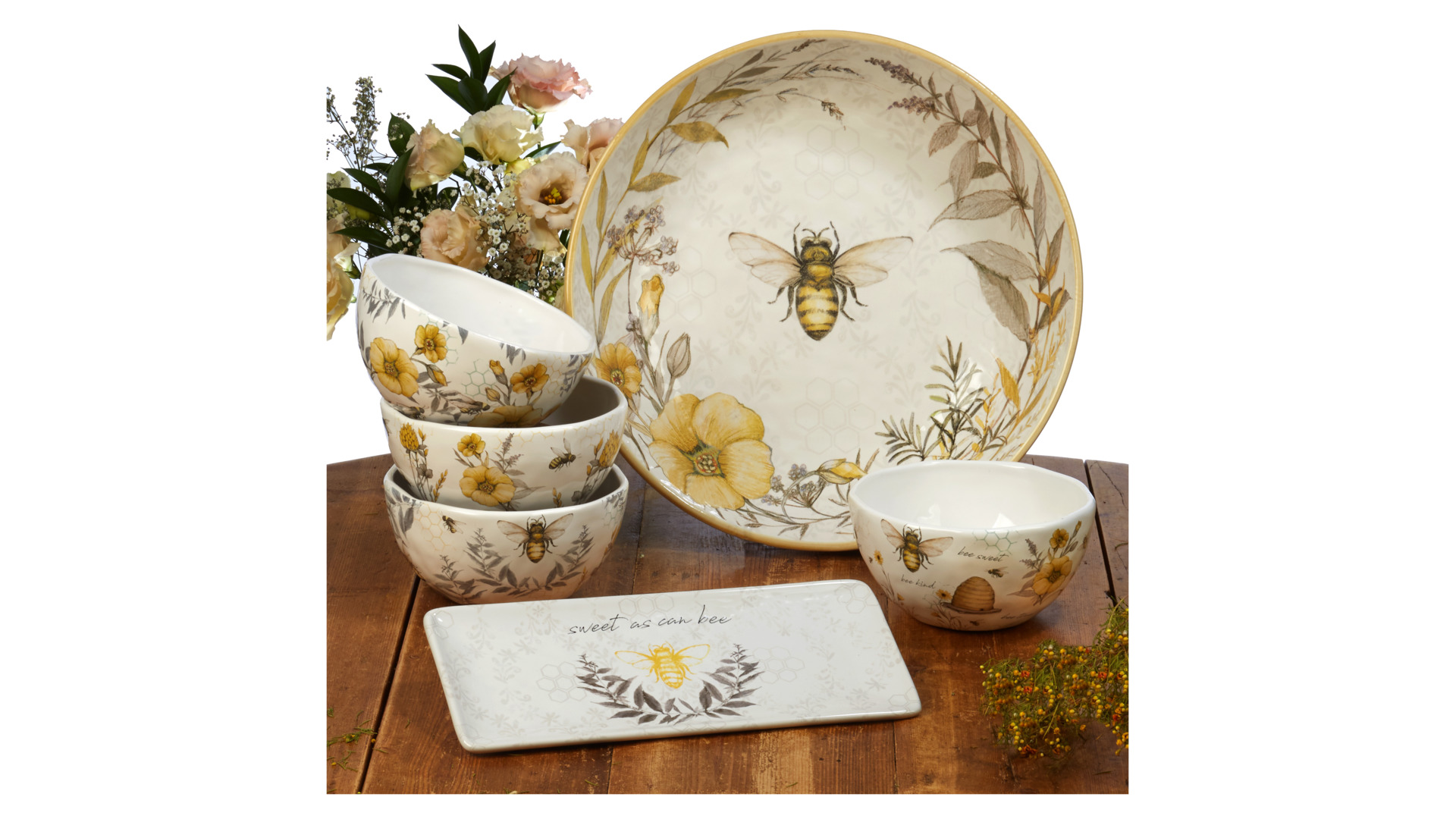 10671415 Certified International Тарелка обеденная Certified Int. Пчелки 27см, керамика Керамика  - Вид №5