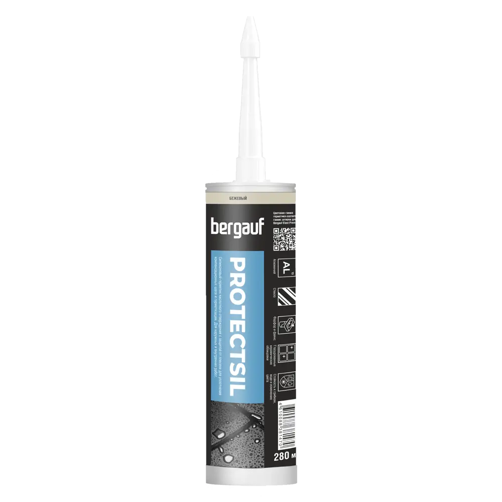 Затирка силиконовая Bergauf Protectsil цвет бежевый 280 мл STLM-2169000