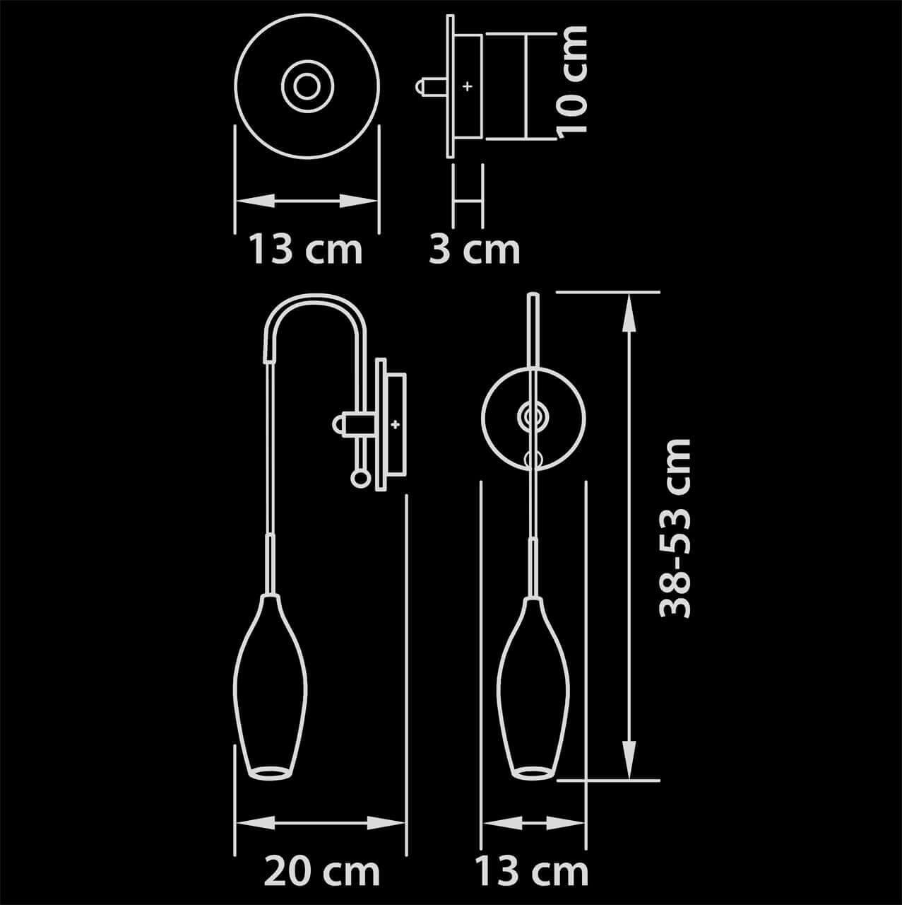 Бра настенное белое Lightstar Pentola 803520 LIGHTSTAR PENTOLA 00-3927877 Белый  - Вид №2