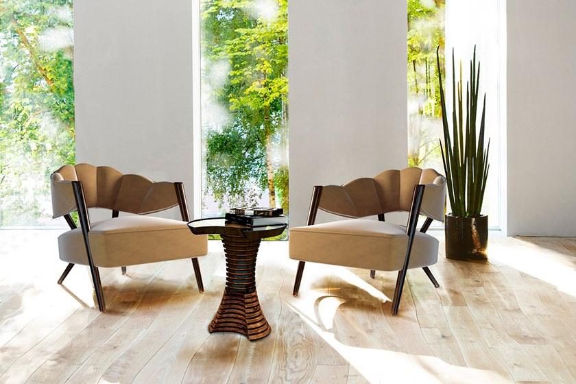 Malabar Журнальный столик из железа и стекла Volute sun-id-1381795 - Вид №5