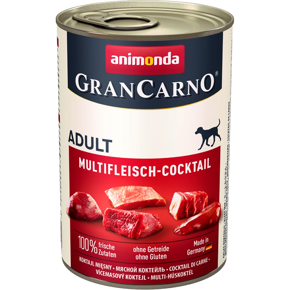 ПР0059999 Корм для собак Gran Carno Original Adult мясной коктейль банка 400г Animonda 