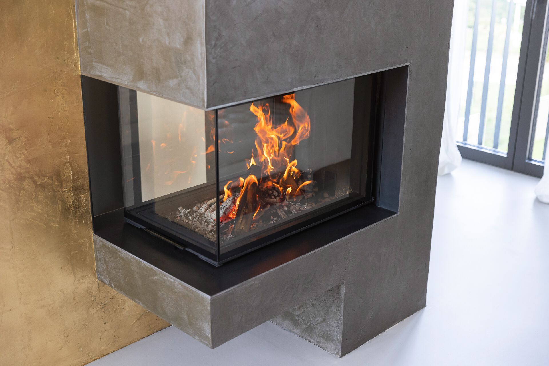 Стальной тройной фасад дровяной камин RÜEGG RIII ARCH-00003964 - Вид №2
