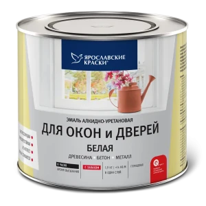 Эмаль для окон и дверей цвет белый 1.9 кг