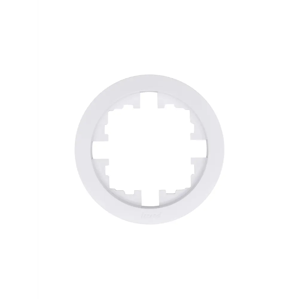 Рамка LEZARD Osen для розеток и выключателей - круглая белая 89424713 STLM-1578604