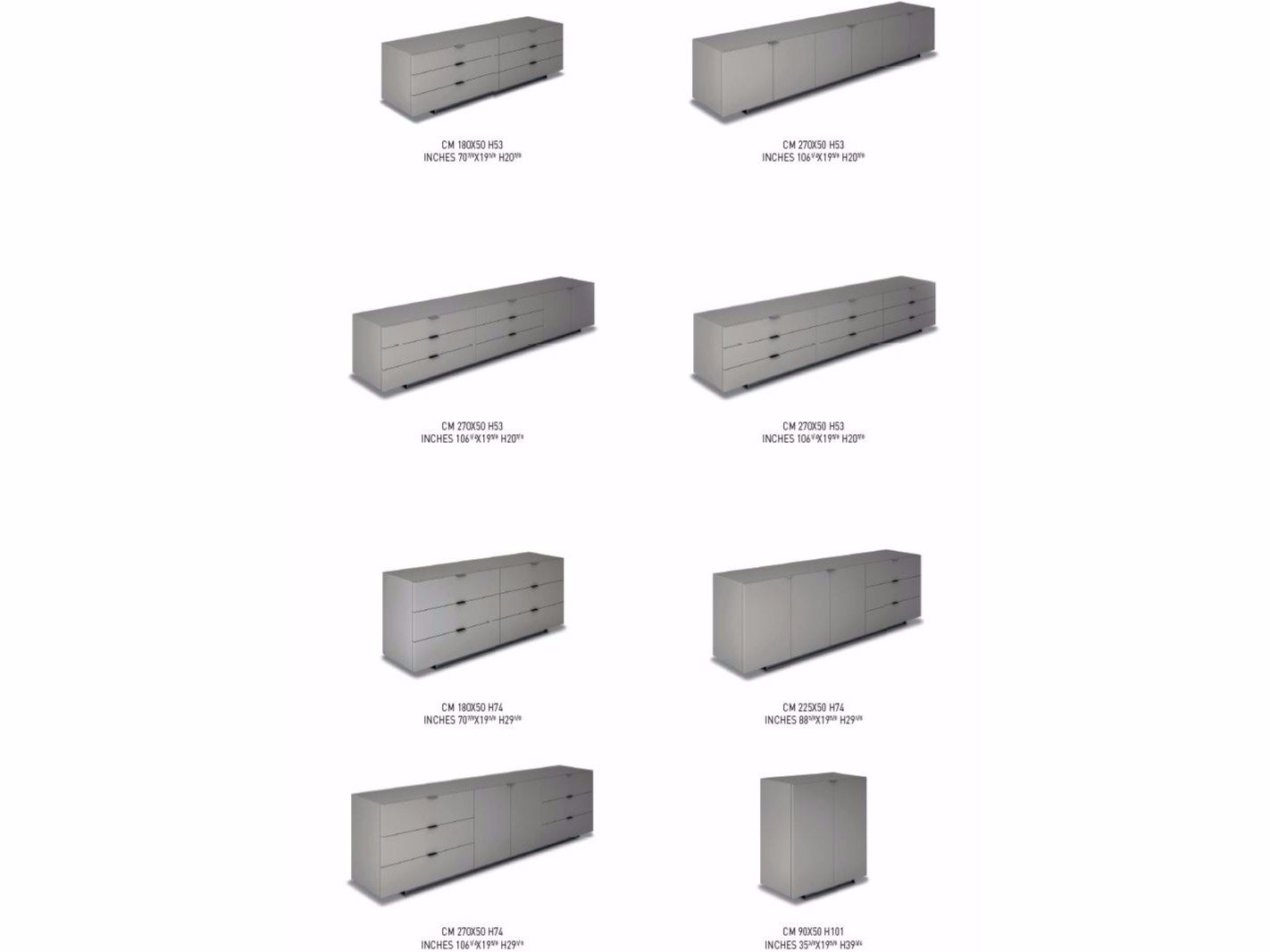 Шкаф с ящиками Minotti Harvey Line ARCH-00023947 - Вид №4