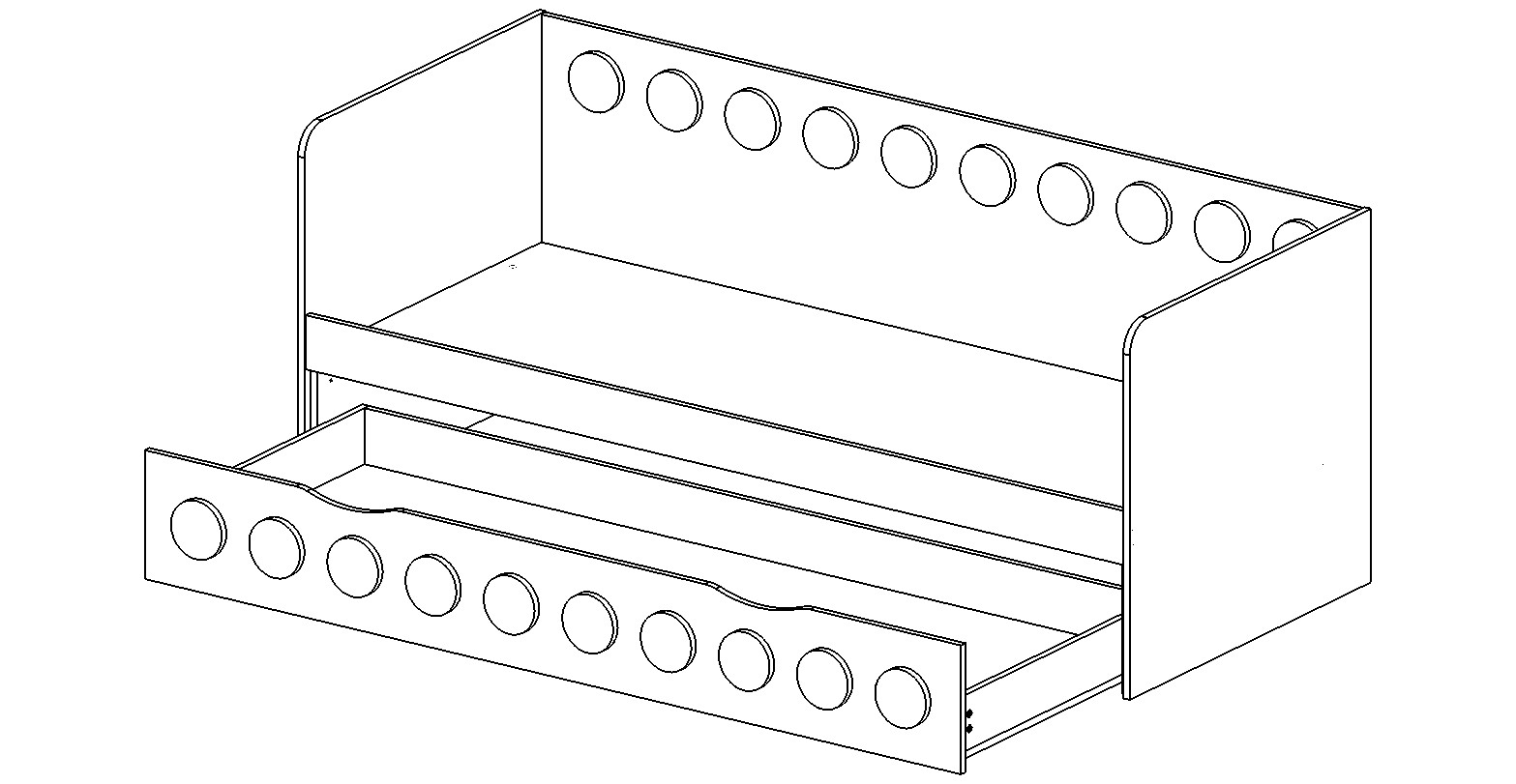 Подростковый диван-кровать с дополнительным спальным местом "Леголенд" МАНДАРИН ЛЕГОЛЕНД 178712 Зеленый Santreyd  - Вид №5