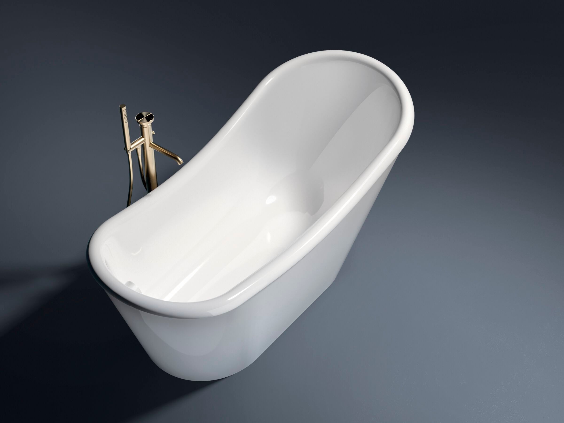 Овальная ванна в центре комнаты Gruppo Treesse мебель для ванной комнаты-отдельно стоящие ванны ARCH-00022463 - Вид №4