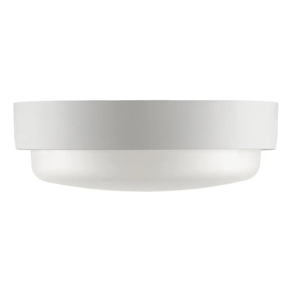 Светильник настенно-потолочный светодиодный влагозащищенный LCL04-18W-R21-4K-SM, 12 м², тёплый белый свет, цвет белый WOLTA STLM-2152948 - Вид №1