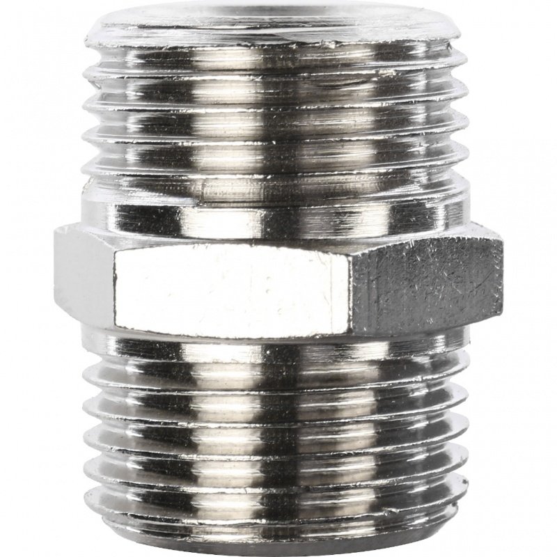 Ниппель НН 1/4" никель STOUT SFT0004001414 - Вид №2