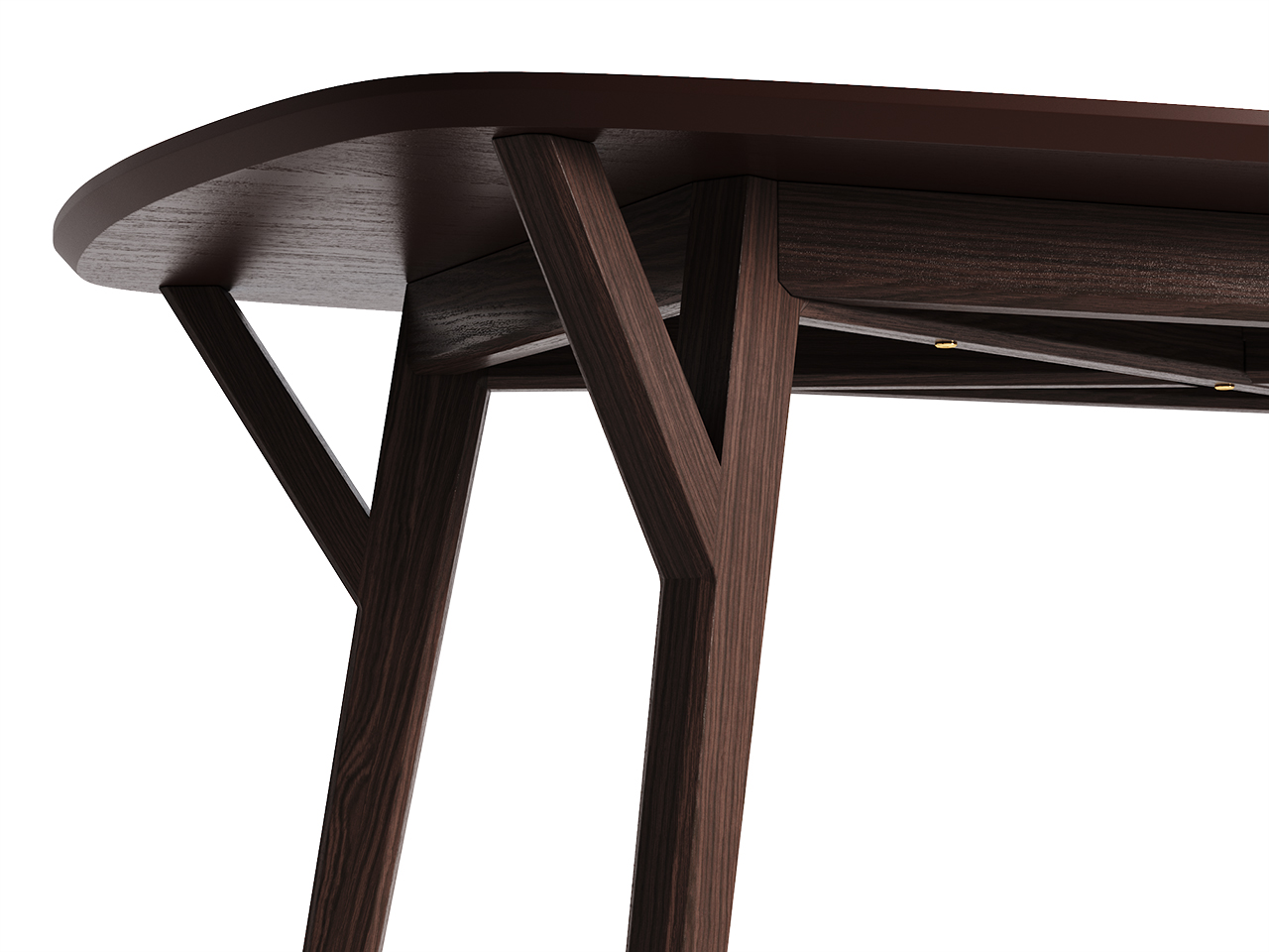 Обеденный стол прямоугольный темный дуб, шоколад 140 см Proso THE IDEA  210023 Коричневый  - Вид №2