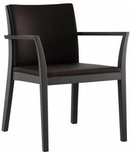 horgenglarus Стул из массива дерева с подлокотниками  6-775a