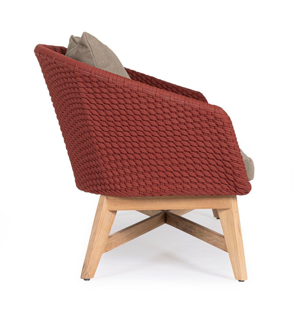 2-местный веревочный и тканевый садовый диван BIZZOTTO Coachella ARCH-00143438 - Вид №24