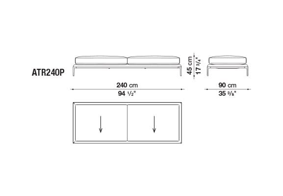 Кожаный диван B&B Italia Атолл ARCH-00112726 - Вид №89
