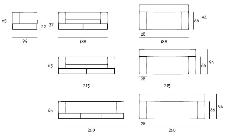 Ткань сад диван Living Divani Ile club ARCH-00069264 - Вид №6