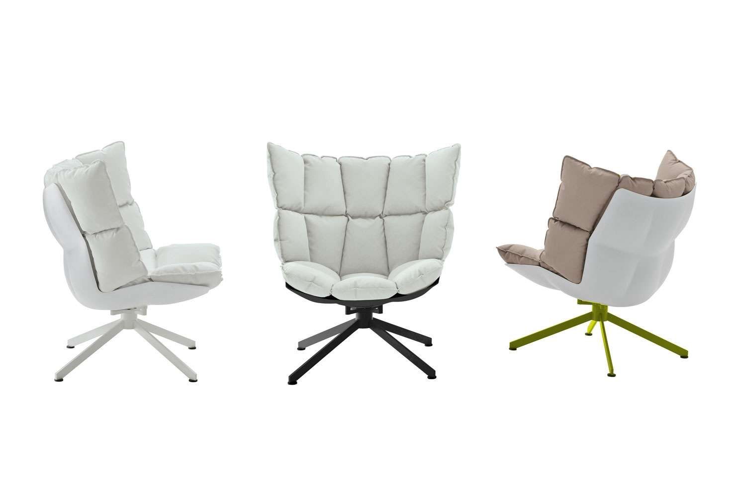 Вращающееся кресло на насесте с подлокотниками B&B Italia Husk ARCH-00097548 - Вид №6