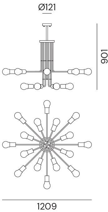Il Fanale Подвесной светильник из латуни Astro 276.13.oot - Вид №1