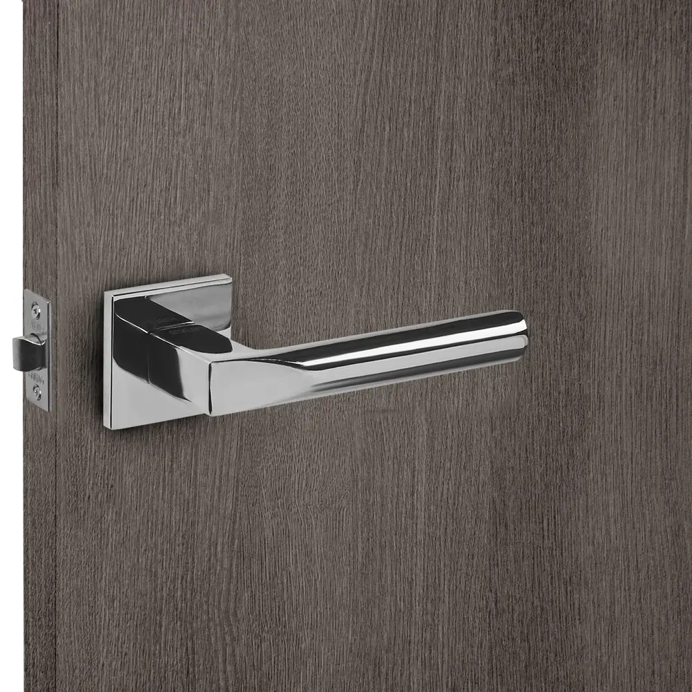 Дверные ручки Punto Cosmo без запирания комплект цвет хром STLM-2011203 - Вид №4