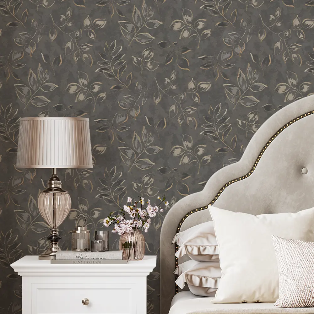 Обои флизелиновые Palitra Planet Diana темно-серые 1.06 м PP72136-44 STLM-2157708 - Вид №2