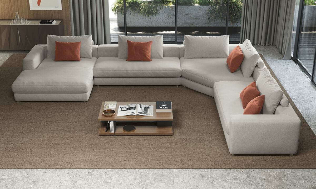 Модульный тканевый диван Febal Casa подпись ARCH-00075150 - Вид №1