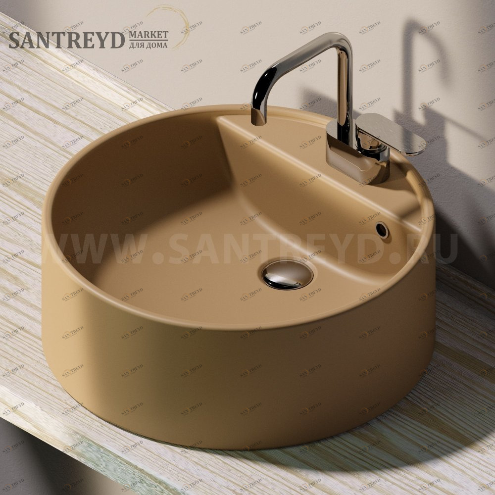 5050C9004 Накладная раковина на столешницу  круглая Ceramica Flaminia Twin