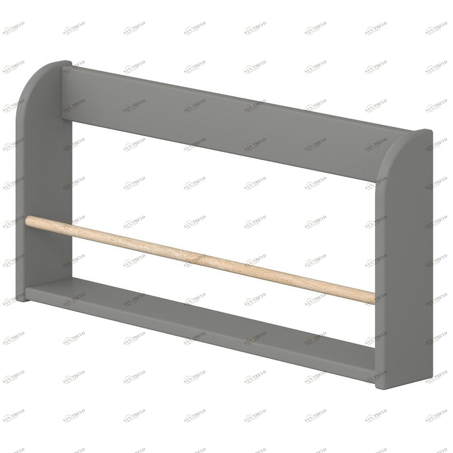 Полка книжная Flexa Play, серая 827014565