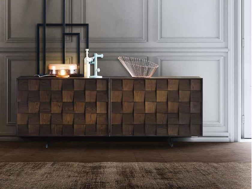 ZANETTE Комод из дуба с раздвижными дверцами Frame sun-id-1450156 - Вид №1