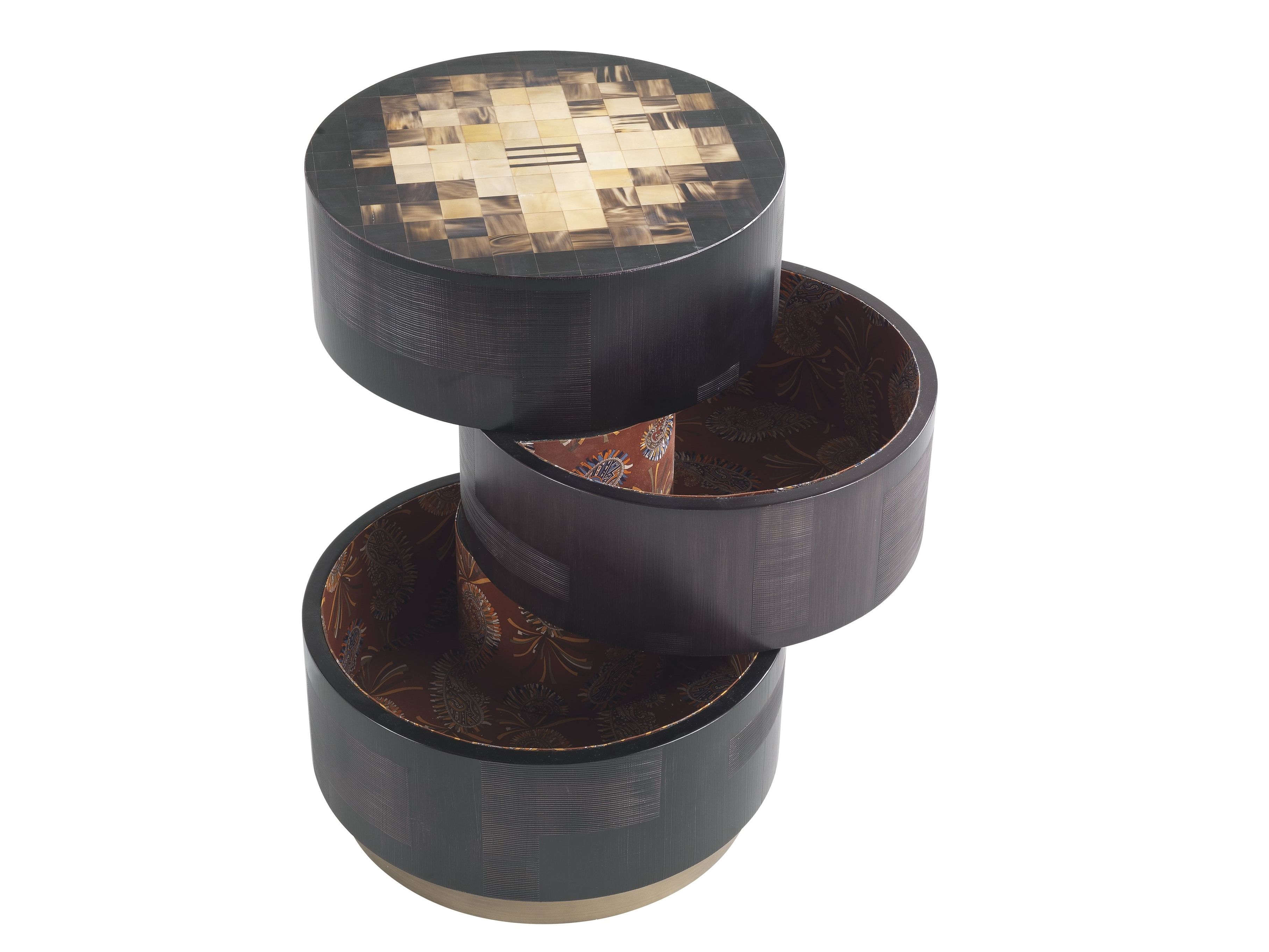 Круглый деревянный журнальный столик ETRO Home Interiors Алеппо ARCH-00030613 - Вид №1