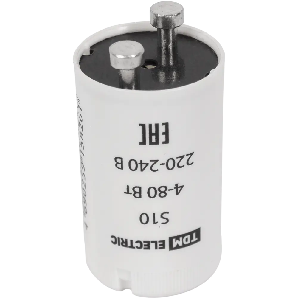 Стартер TDM ELECTRIC S10 для люминесцентных ламп до 80Вт 14389547 STLM-0004876 - Вид №2