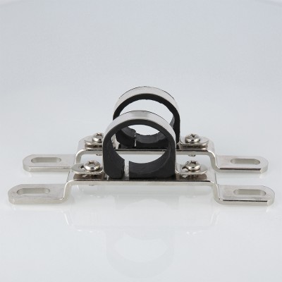 VTc.130.INS.0600 Пара низких кронштейнов для коллекторов из нержавеющей стали Valtec 1"  - Вид №4