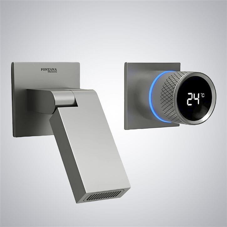 Настенный смеситель для раковины с 2 отверстиями Fontana Showers синий Синий ARCH-00139938 - Вид №5