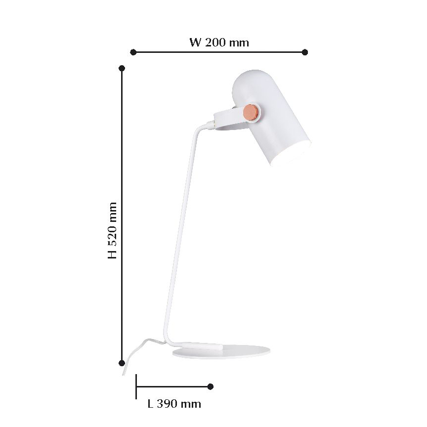 Настольная лампа Favourite Ampolla 2008-1T FAVOURITE КЛАССИЧЕСКИЕ 110869 Белый  - Вид №1