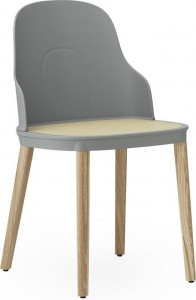 304057 Стул Molded Wicker, Grey / Oak Normann Copenhagen Allez