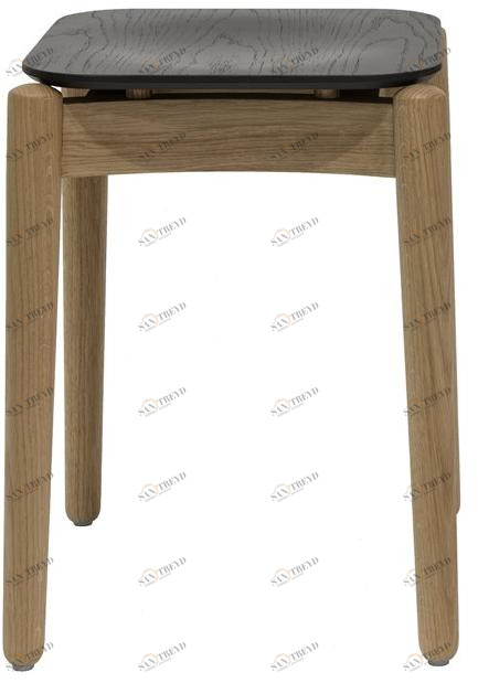 Bedont Низкий двухцветный табурет из лакированного бука Fizz B95 801f2