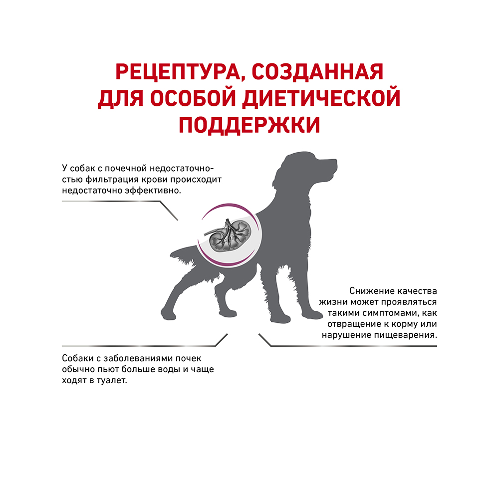 Т0023207 Корм для собак Renal RF 14 Canine для поддержания функции почек, сух. 2кг ROYAL CANIN  - Вид №2