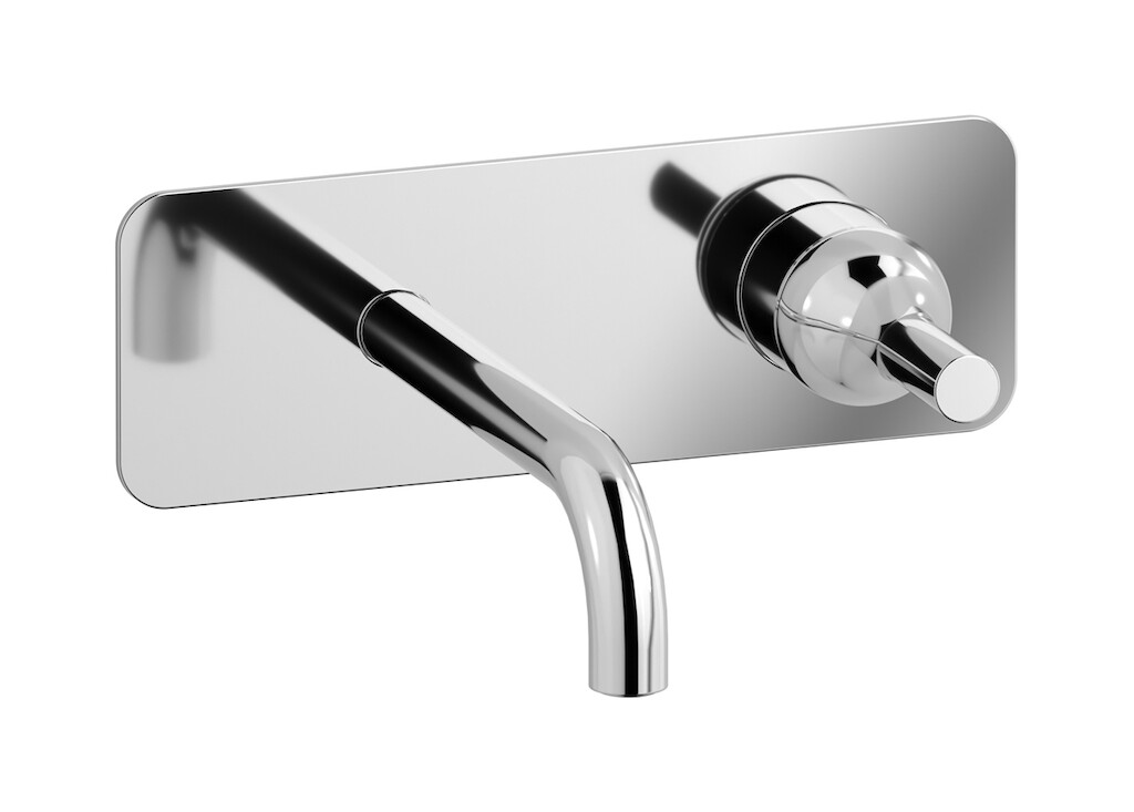 Встроенный в стену смеситель для раковины на 2 отверстия в комплекте с донным клапаном WE ARE IB bi206cc Chrome Batlo