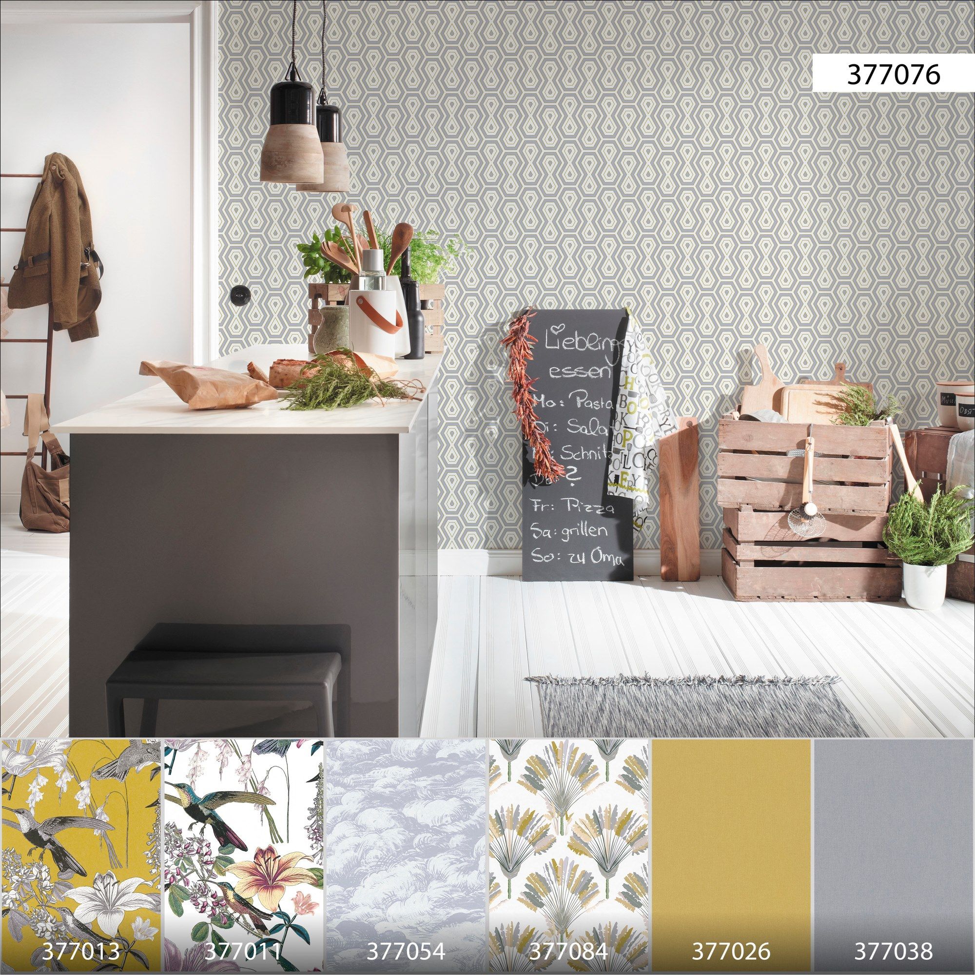 Нетканые моющиеся геометрические обои Architects Paper Jungle Chic ARCH-00113791 - Вид №35