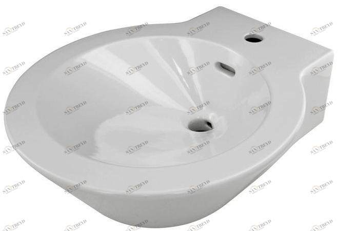 Подвесная раковина настенная овальная Noken Mood белая sun-id-1484023