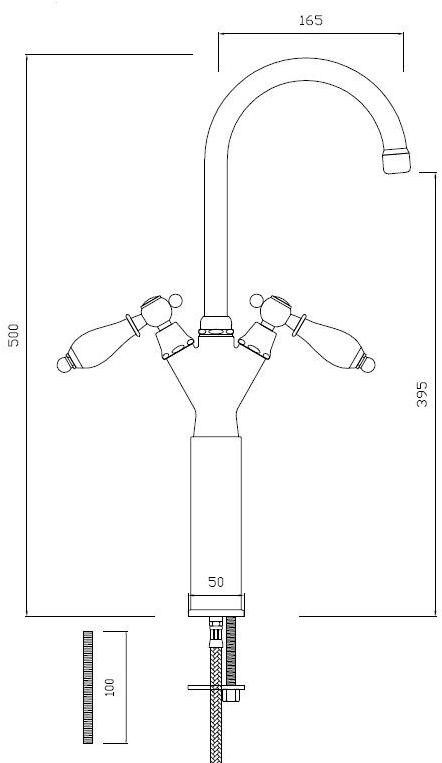 BLEU PROVENCE Смеситель для раковины на одно отверстие с отдельными розетками Rubinetti per lavabo sun-id-1430765 - Вид №5