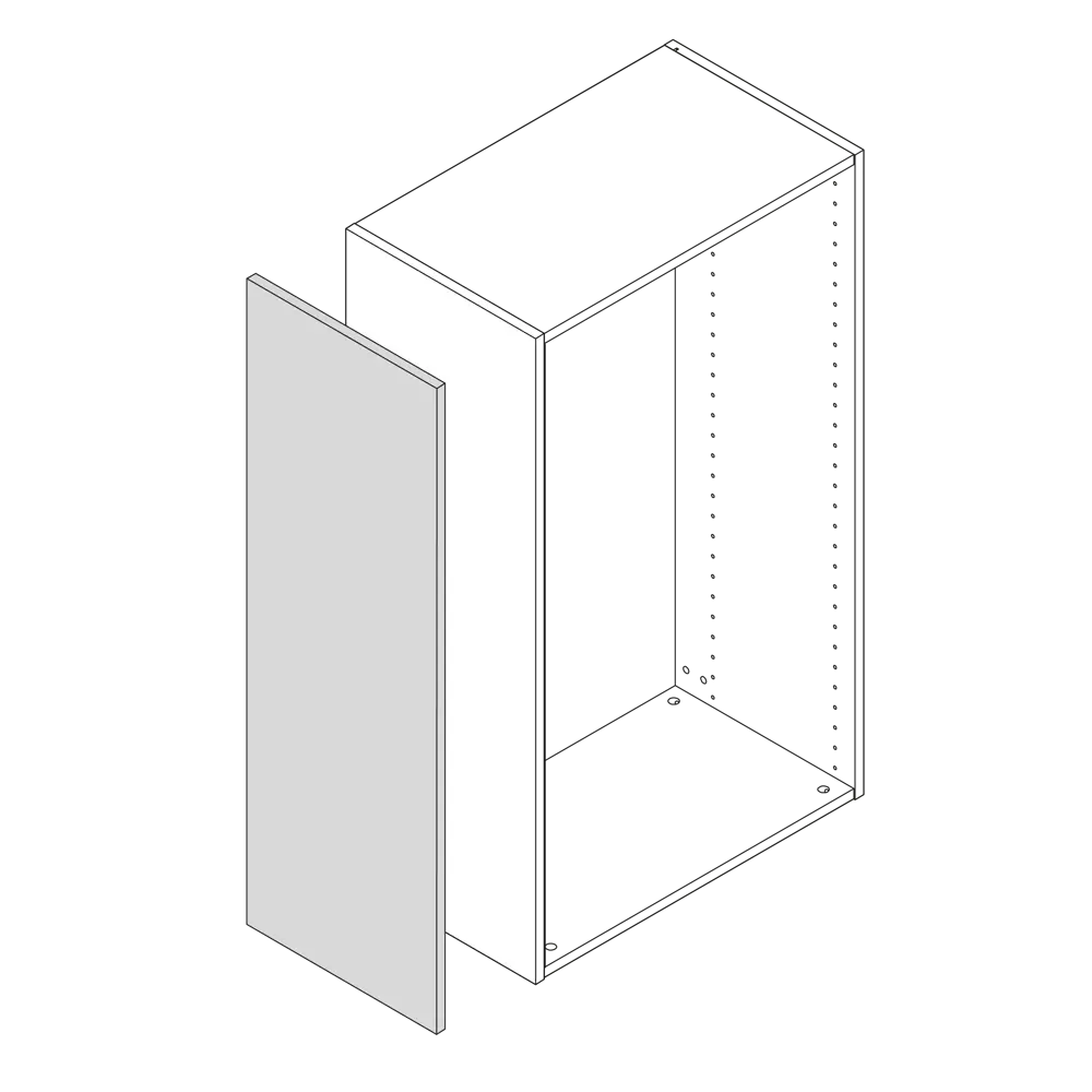 Фальшпанель для шкафа Delinia ID Петергоф грей 37x102.4 см МДФ цвет графит STLM-2100544 - Вид №11