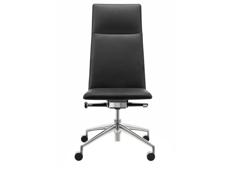 Кожаное вращающееся офисное кресло с 4 спицами Brunner FINA ARCH-00013334