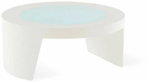 SLIDE Низкий круглый журнальный столик из полиэтилена