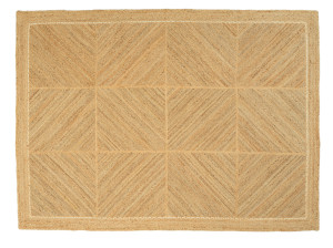 Прямоугольный джутовый ковер