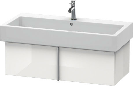 VE610704040 Тумбочка подвесная Vero #VE6107 950 x 431 мм Черный глянцевый лак Duravit - Вид №2