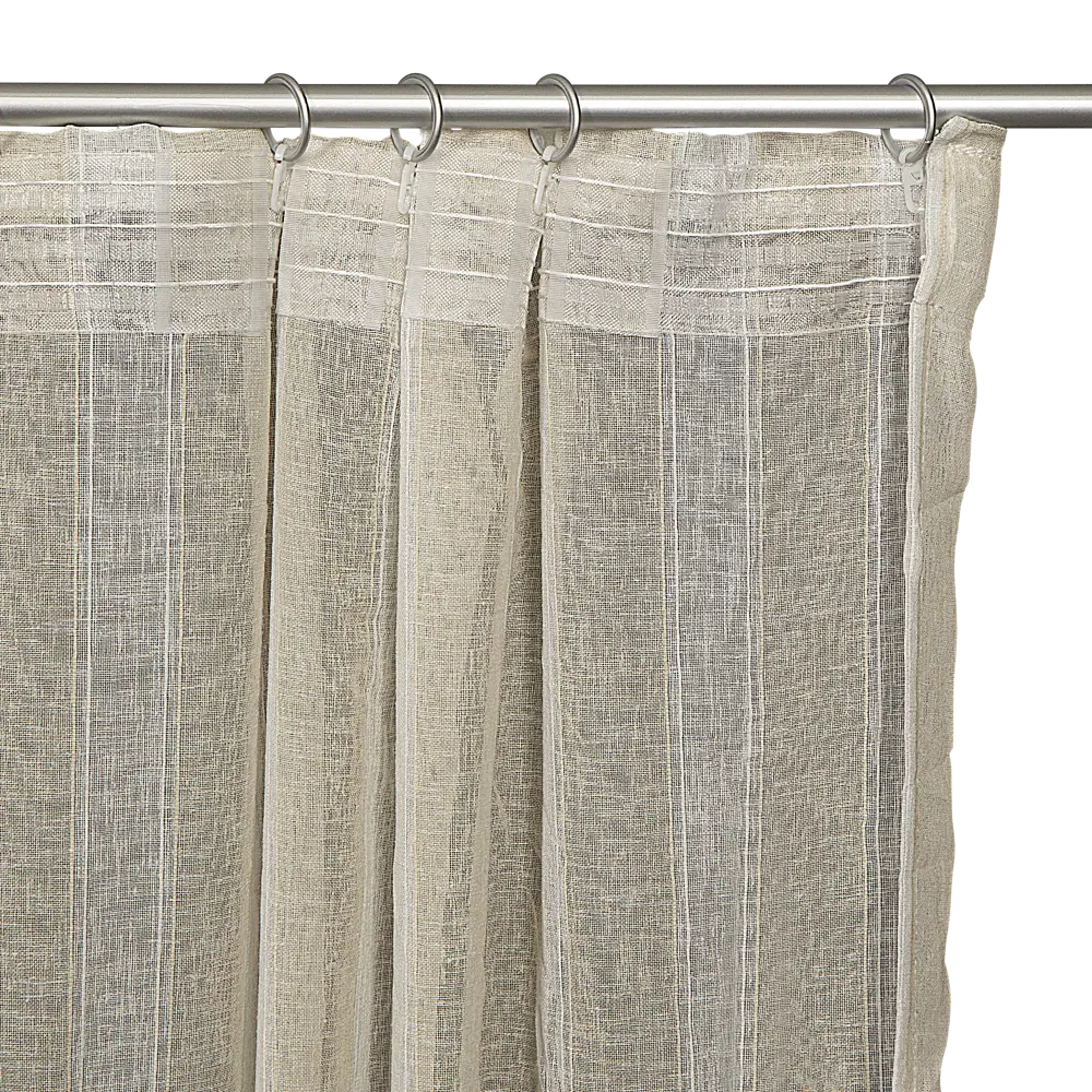 Тюль Inspire Tamara Navajo 6 с креплением-лентой 300×280 см бежевый 86239230 STLM-1044497 - Вид №4