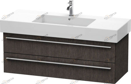 XL635407272 X-Large Тумбочка подвесная Дуб брашированный, натуральный шпон Duravit