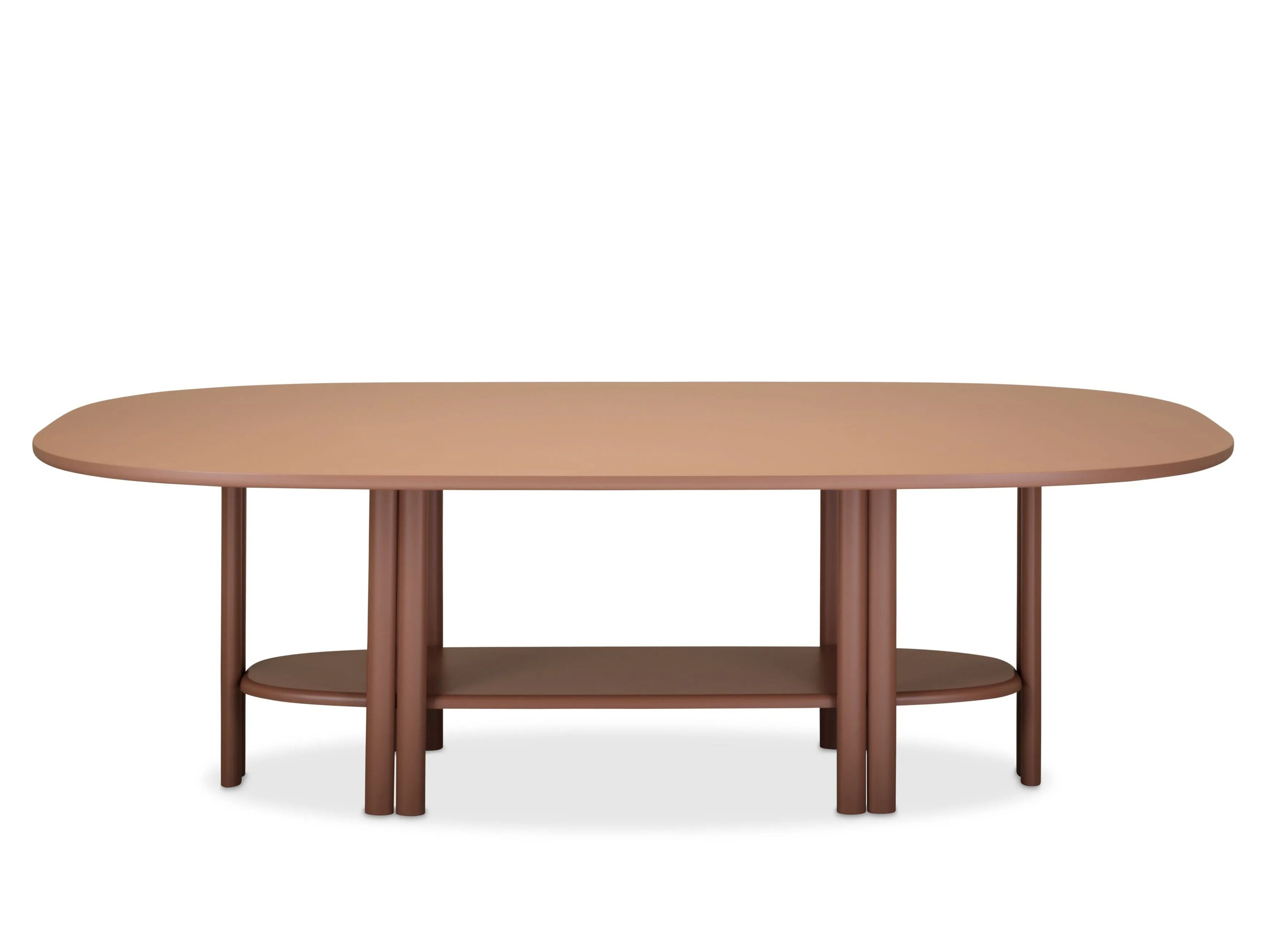 Овальный стол со стальными ножками и столешницей из МДФ Saba Italia Anam ARCH-00144608