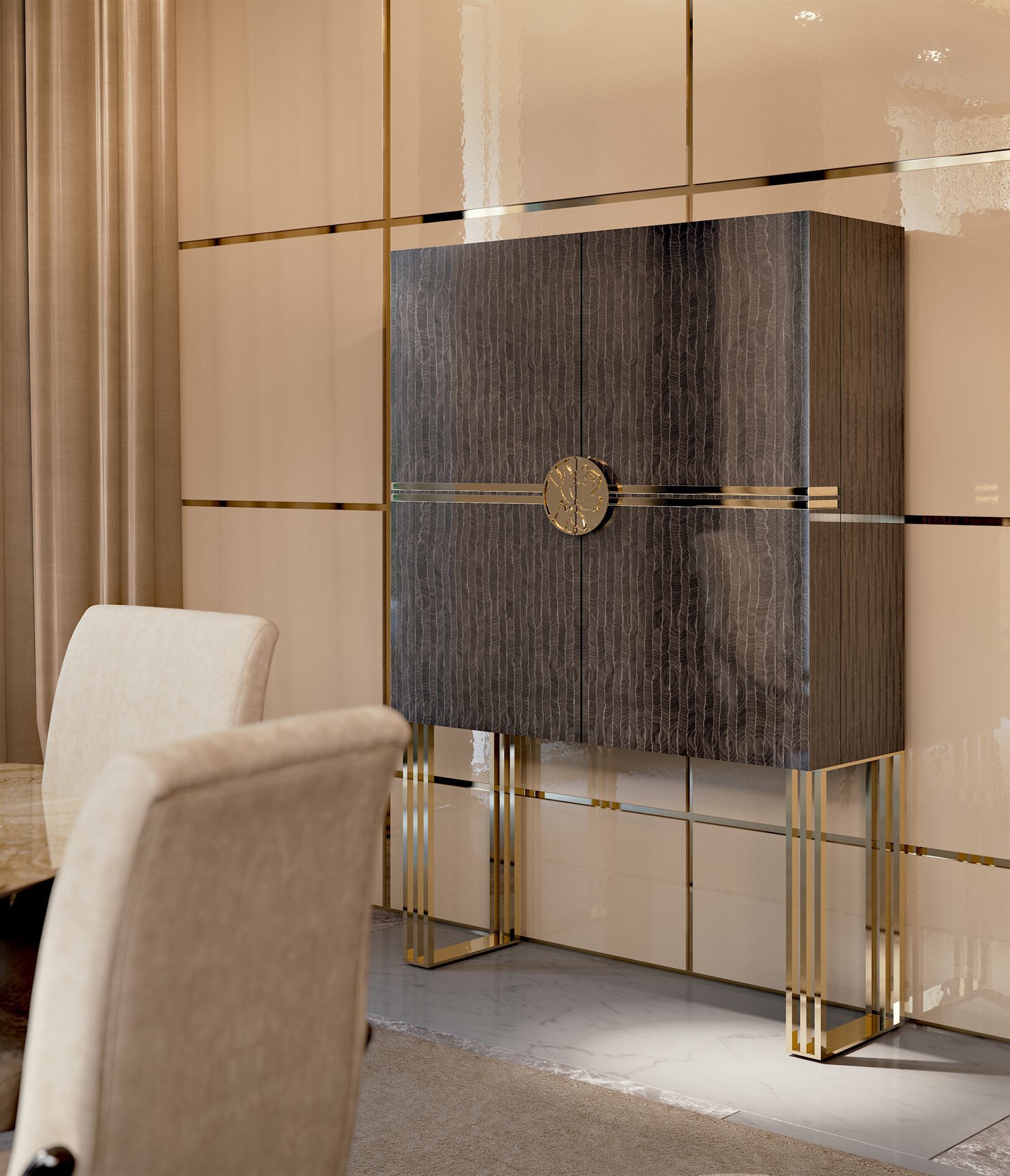 Деревянный барный шкаф Bizzotto Italia Symphony – Infinity ARCH-00124400 - Вид №4